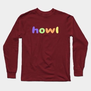 colorful letters Long Sleeve T-Shirt